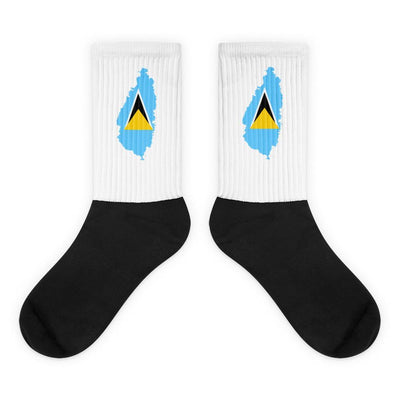 Saint Lucia Country Socks - Flag Socks International