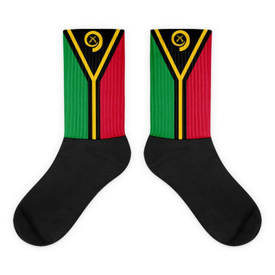 Vanuatu Flag Socks - Flag Socks International