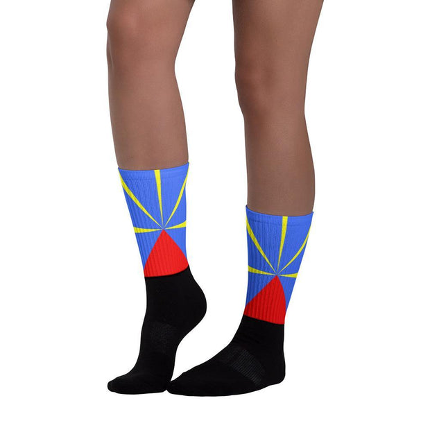 Reunion Island Flag Socks - Flag Socks International