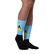 Saint Lucia Flag Socks - Flag Socks International